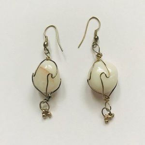 Handmade stone earrings